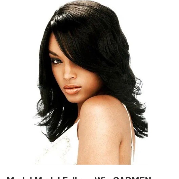 Model Model Synthetic Wig. TP 27/613 Rich Color Medium Wavy Curl Length. No Lace - Picture 10 of 11